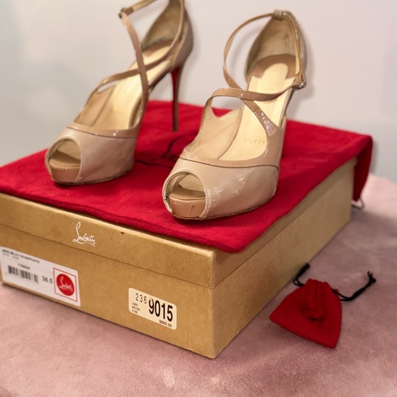 Christian Louboutin Mira Bella Hidden platform sandal, nude item # 5324688 - Picture 12 of 12